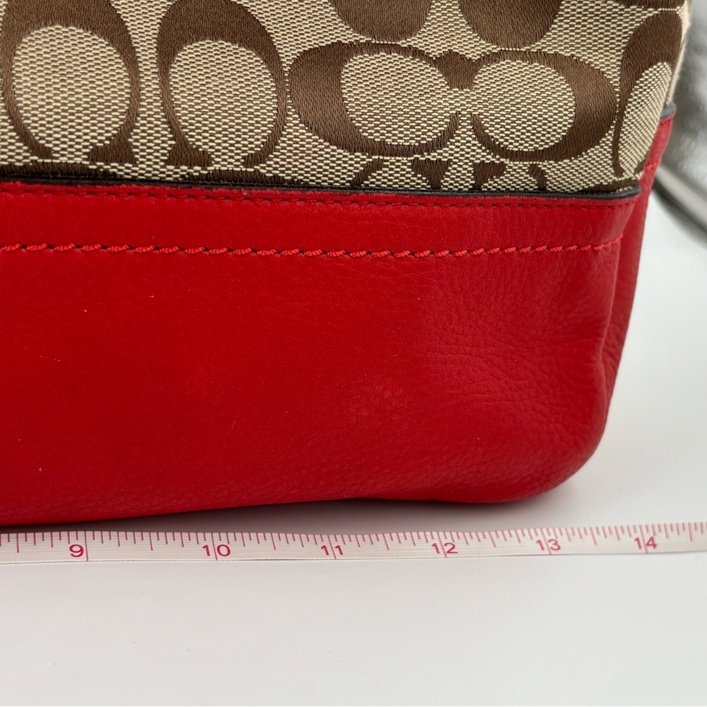 Coach Park Signature Hobo tote bag in orange/coral - Picture 12 of 12